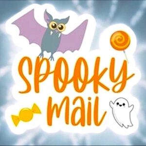 40 Spooky Mail Bat Stickers